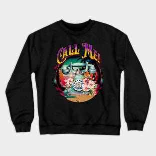 Call Me Vintage Phone Crewneck Sweatshirt